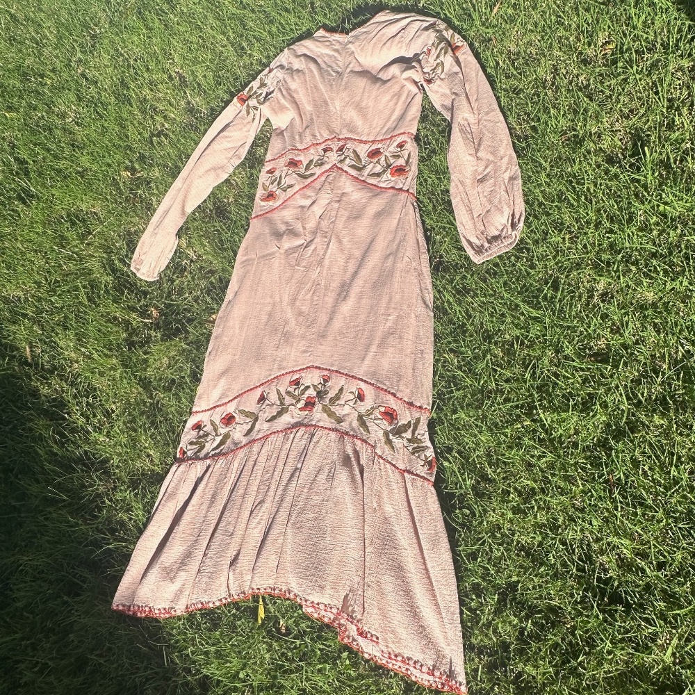Chasing Unicorns Peach Embroidered Dress - Picture 11 of 11